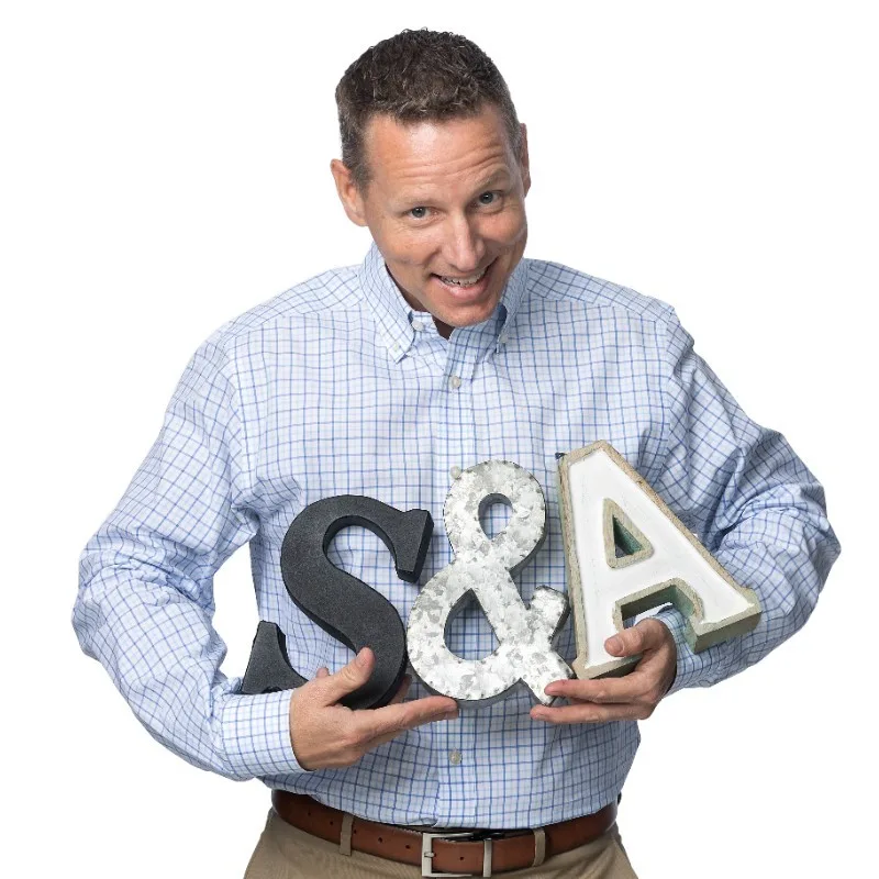 chuck norman displaying s&a communications letters